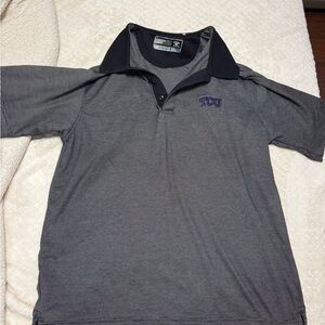 Cutter & Buck Black and Gray Polo Shirt